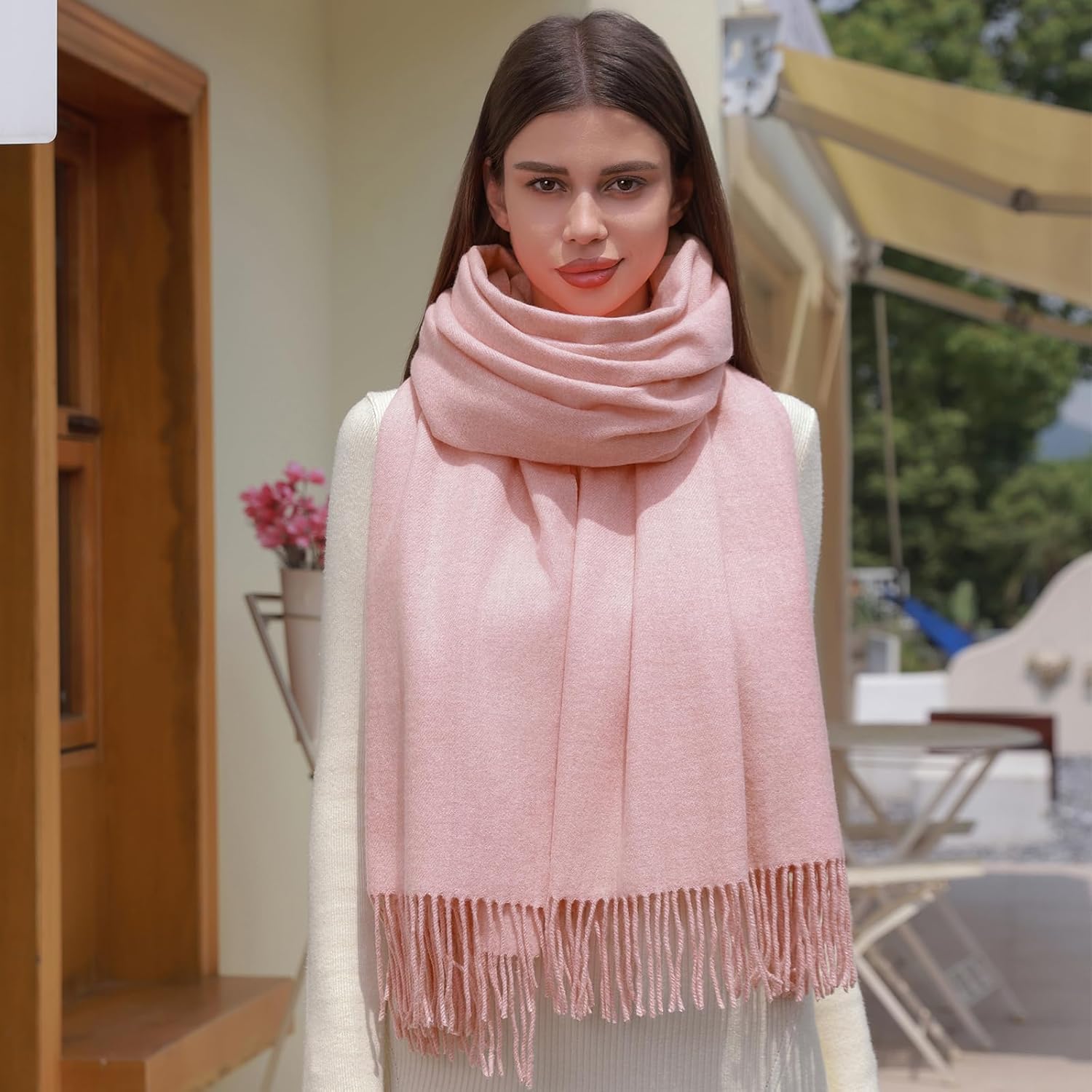 Thumbnail 5 de RIIQIICHY Women’s Pashmina-Style Scarf Shawl Wrap (Soft, Warm, Large Size)