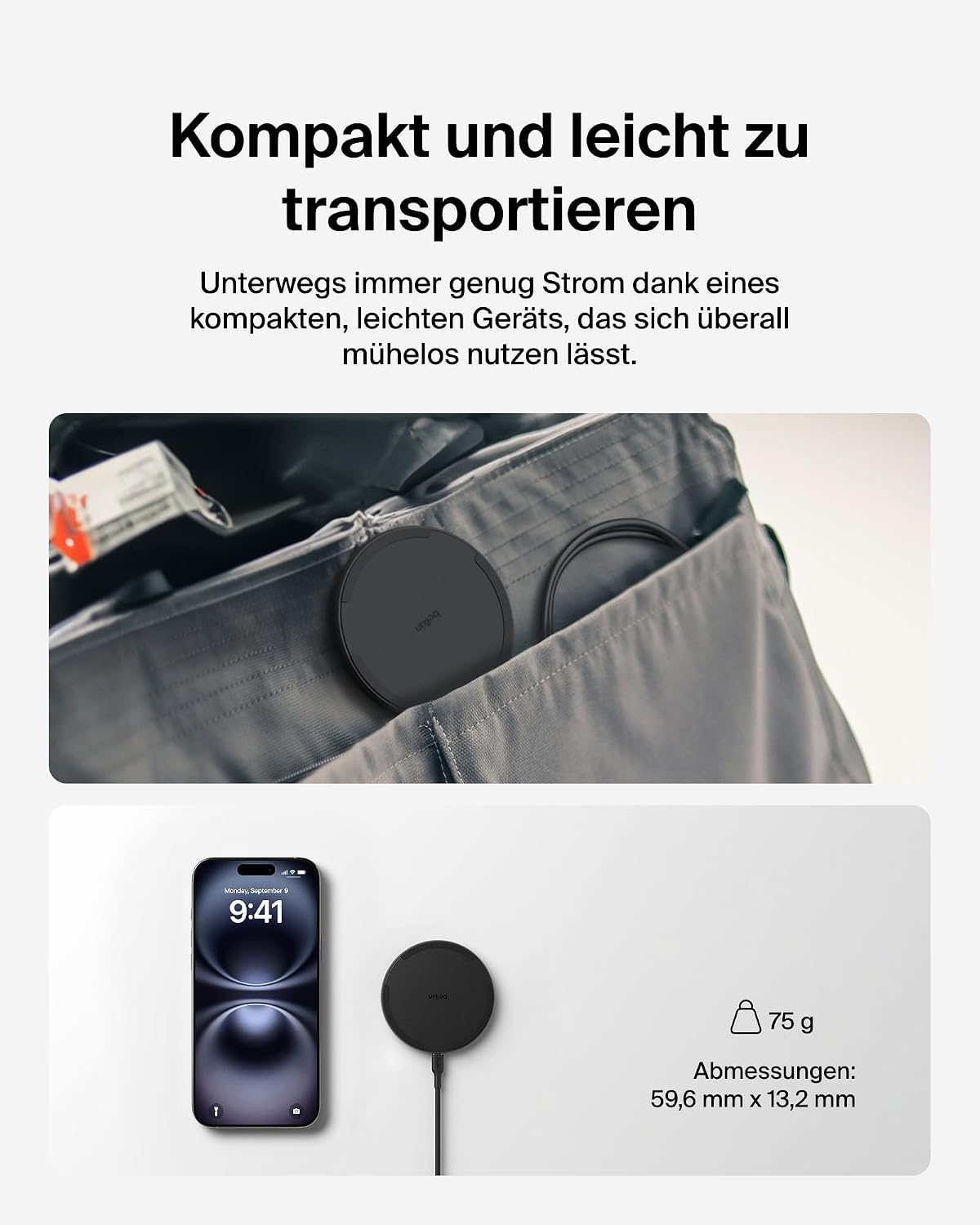 Thumbnail 6 de Belkin Kabelloses Ladepad 15 W Qi Ladegerät