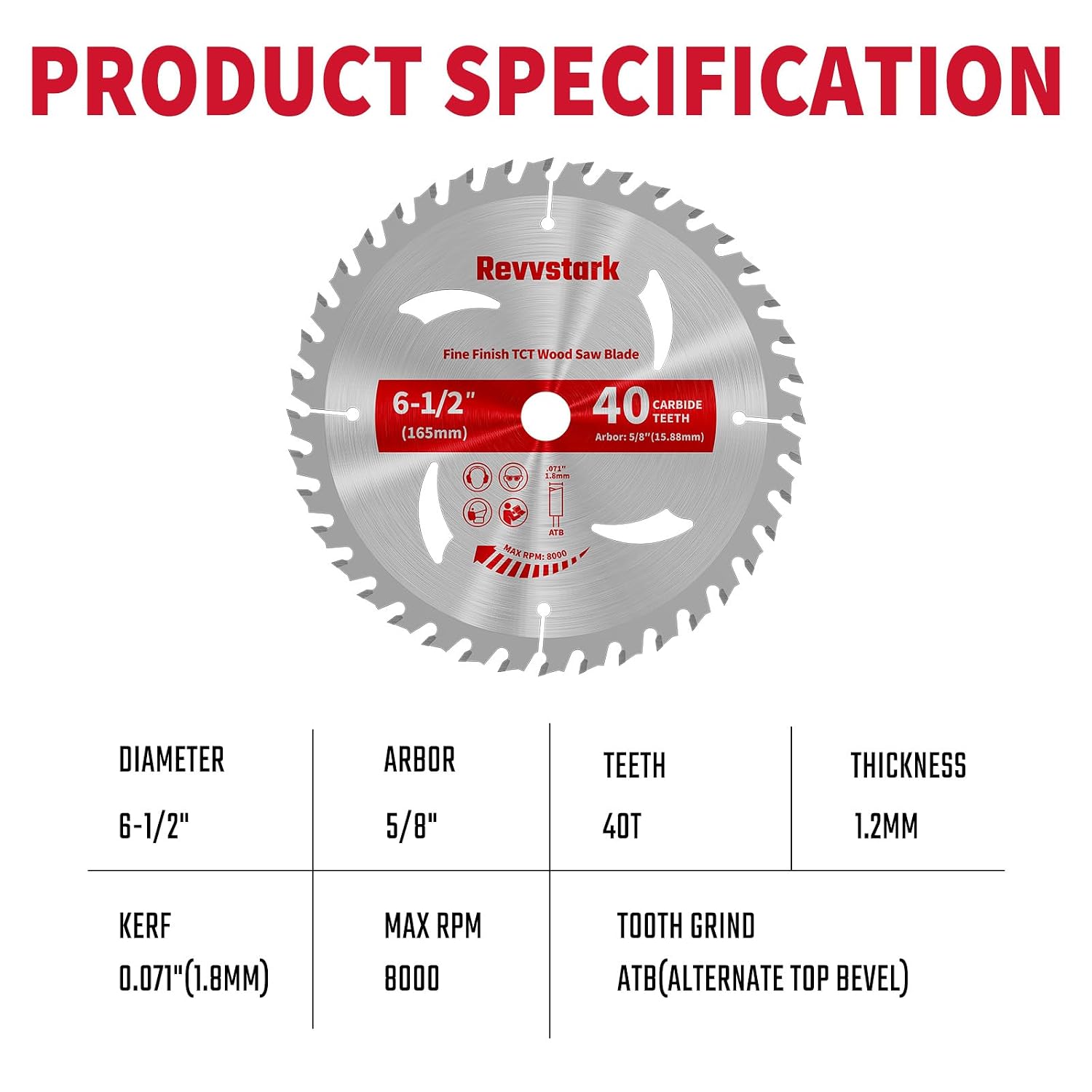 Thumbnail 1 de Revvstark Circular Saw Blade 6-1/2-Inch