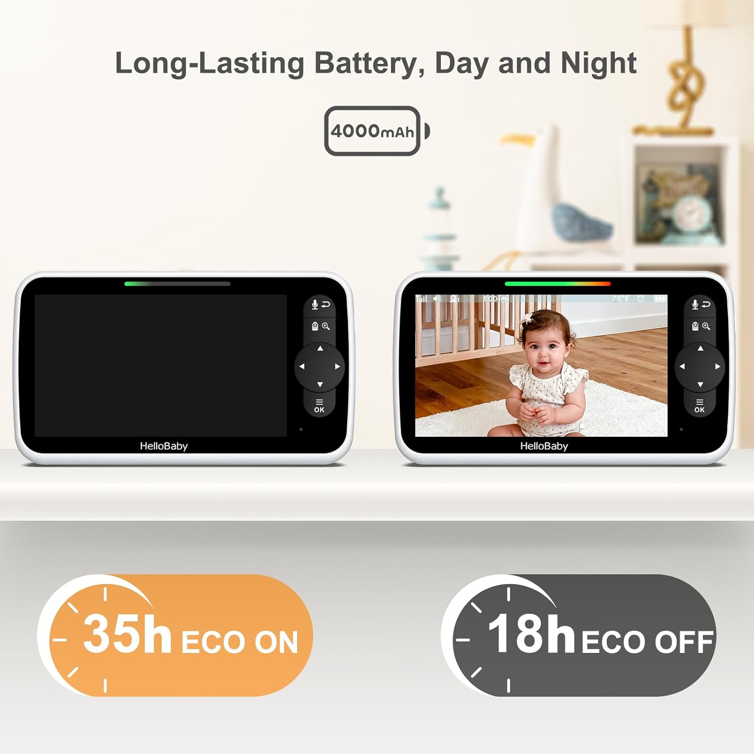 Thumbnail 2 de HelloBaby 6-Inch Video Baby Monitor