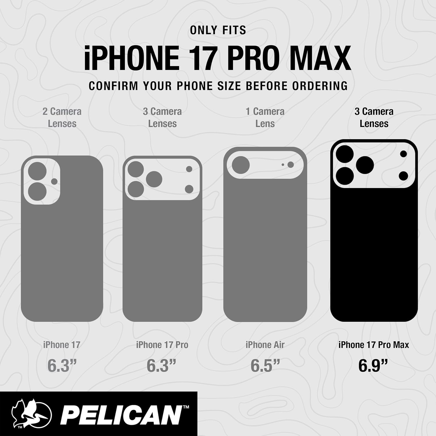 Detalle de Pelican Voyager iPhone 17 Pro Max Rugged Case 24ft