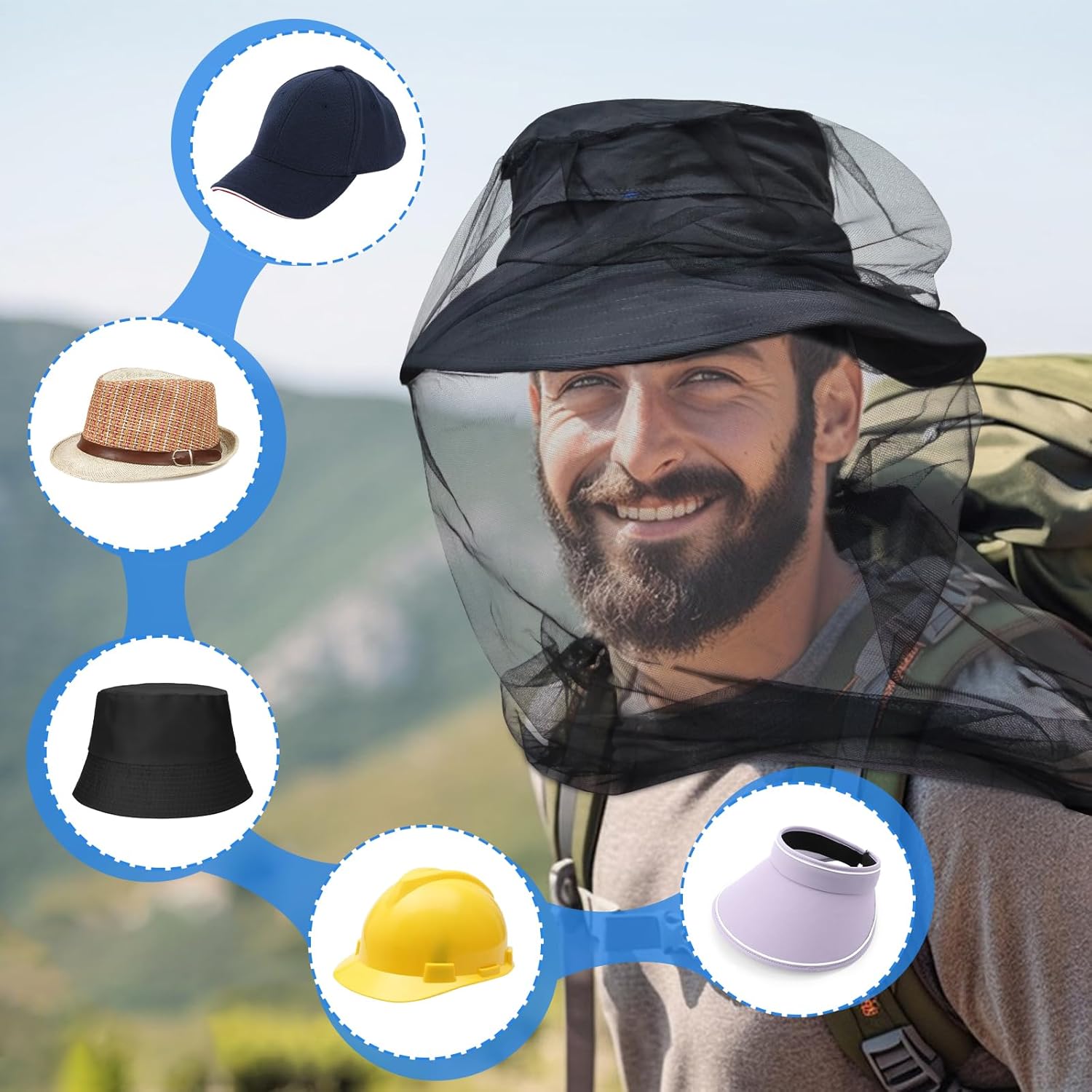 Thumbnail 4 de South To East Premium Midge Net 2 Pack