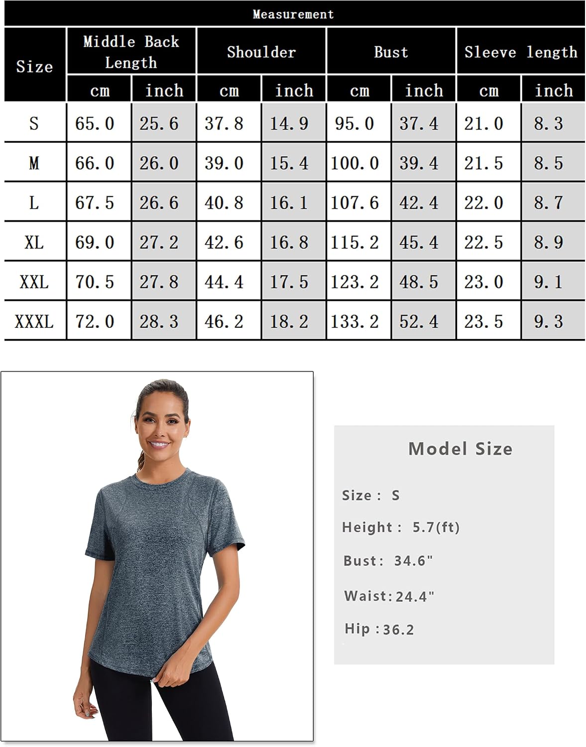 Thumbnail 5 de Gyabnw Tee Shirt Sport Femme 92% polyester
