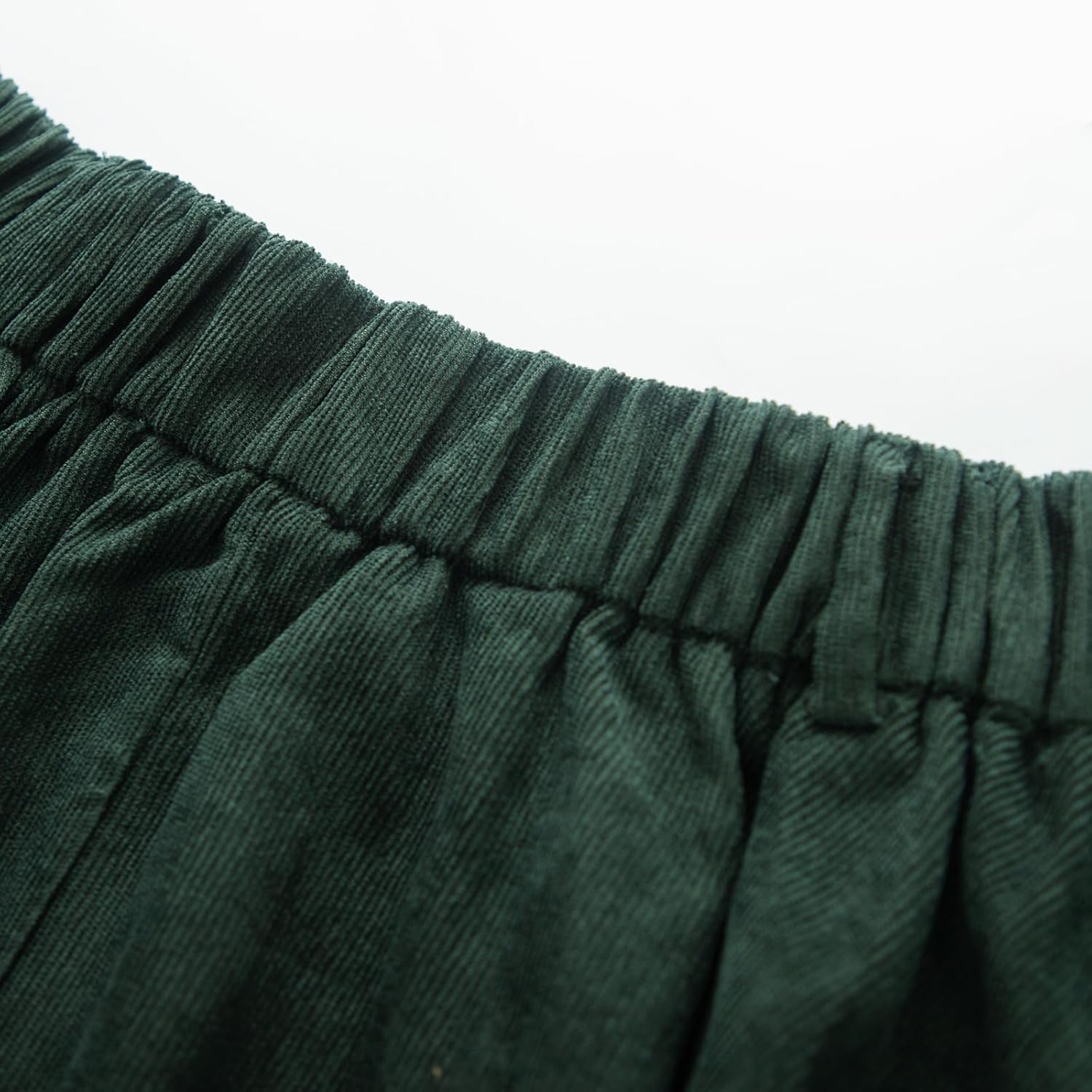 Detalle de Belle Poque Women's Corduroy Midi Skirt, High-Waisted Swing Style with Pockets