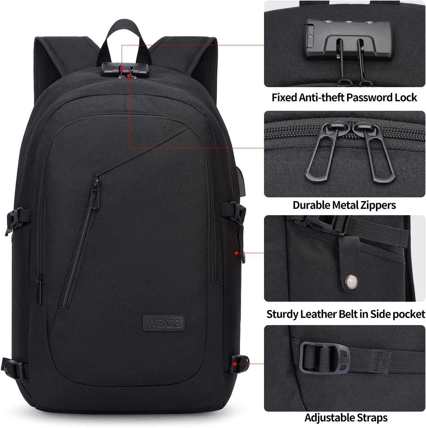 Thumbnail 4 de Laptop Rucksack 17 Zoll Anti Diebstahl