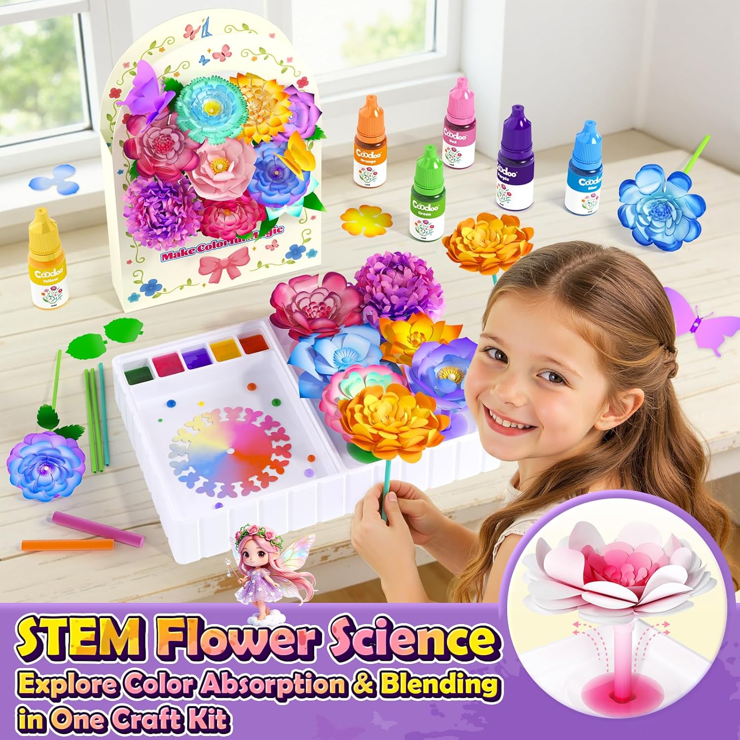 Thumbnail 3 de DIY Flower Craft Kit Ages 4-12 🌸