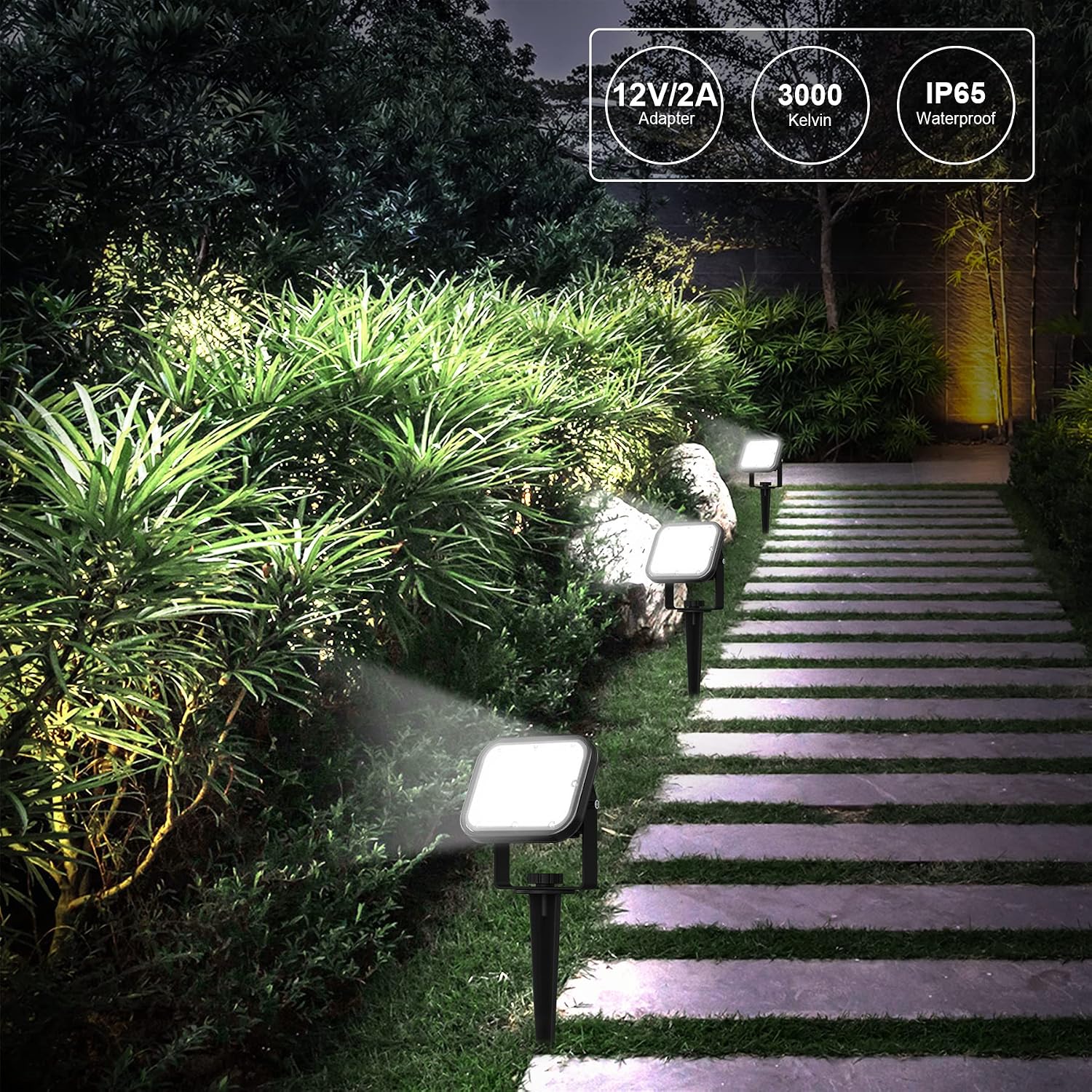 Thumbnail 5 de NATPOW Garden Lights 6000K LED