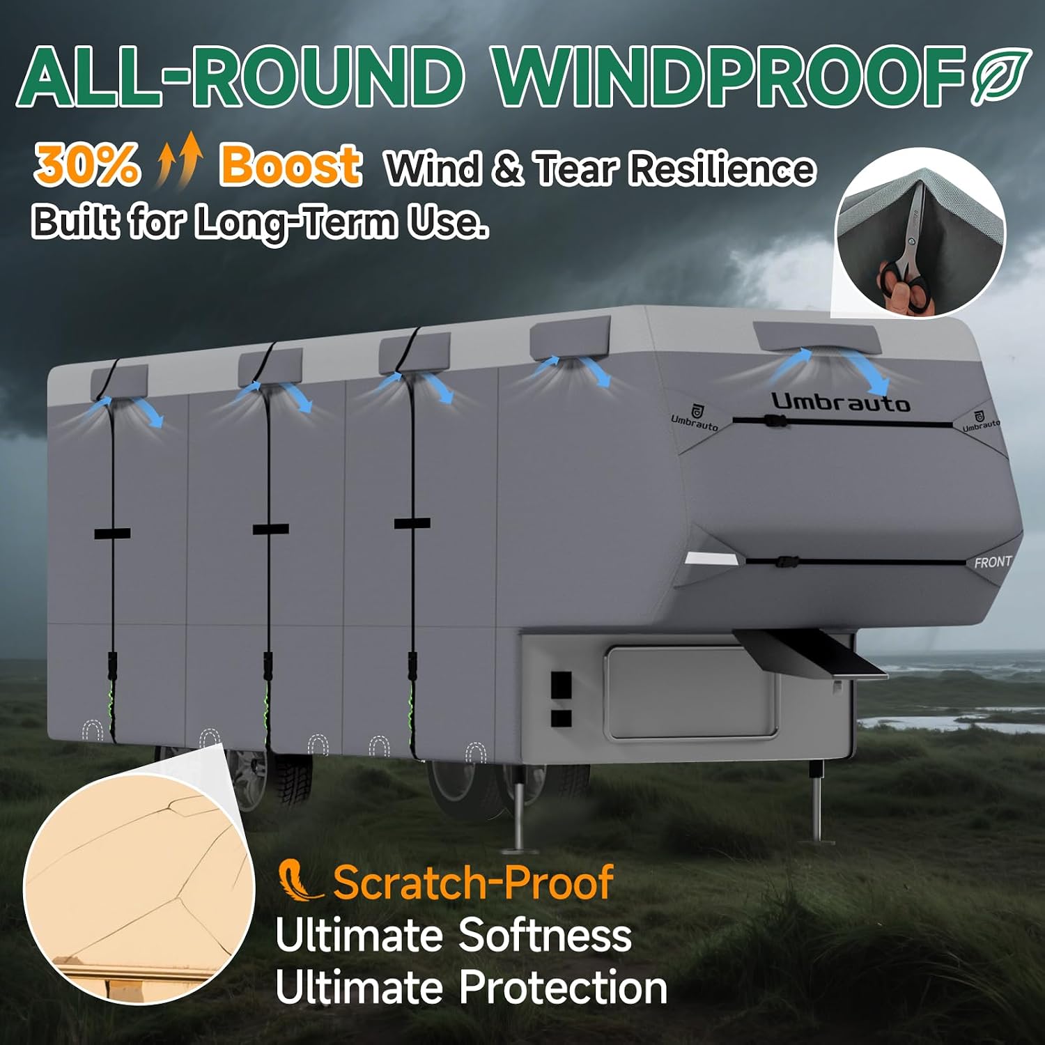 Detalle 2 de Umbrauto 5th Wheel RV Cover 37-40 ft ⛺