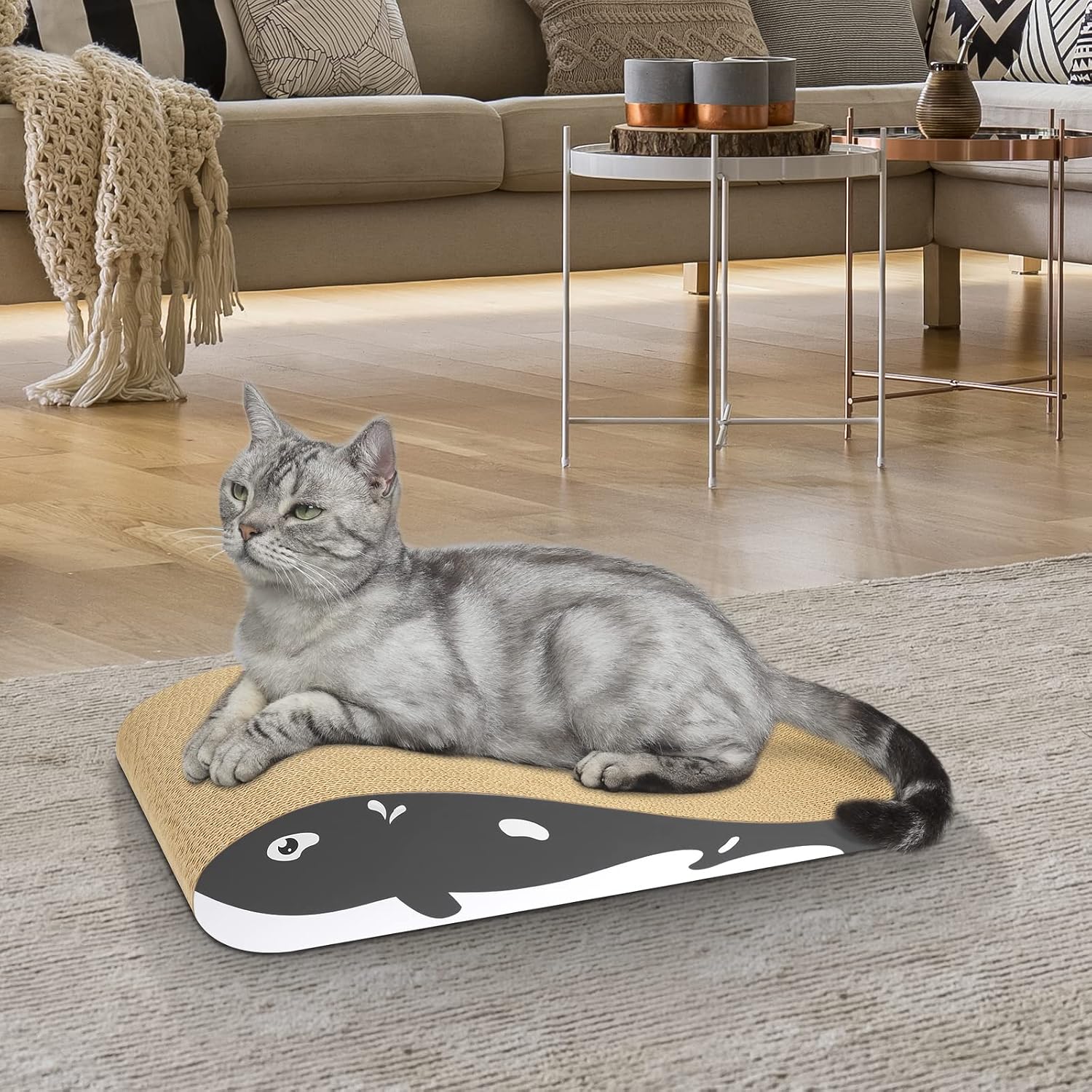 Thumbnail 6 de Furjoy Cat Scratcher: Cat Scratching Board 44x23x8cm