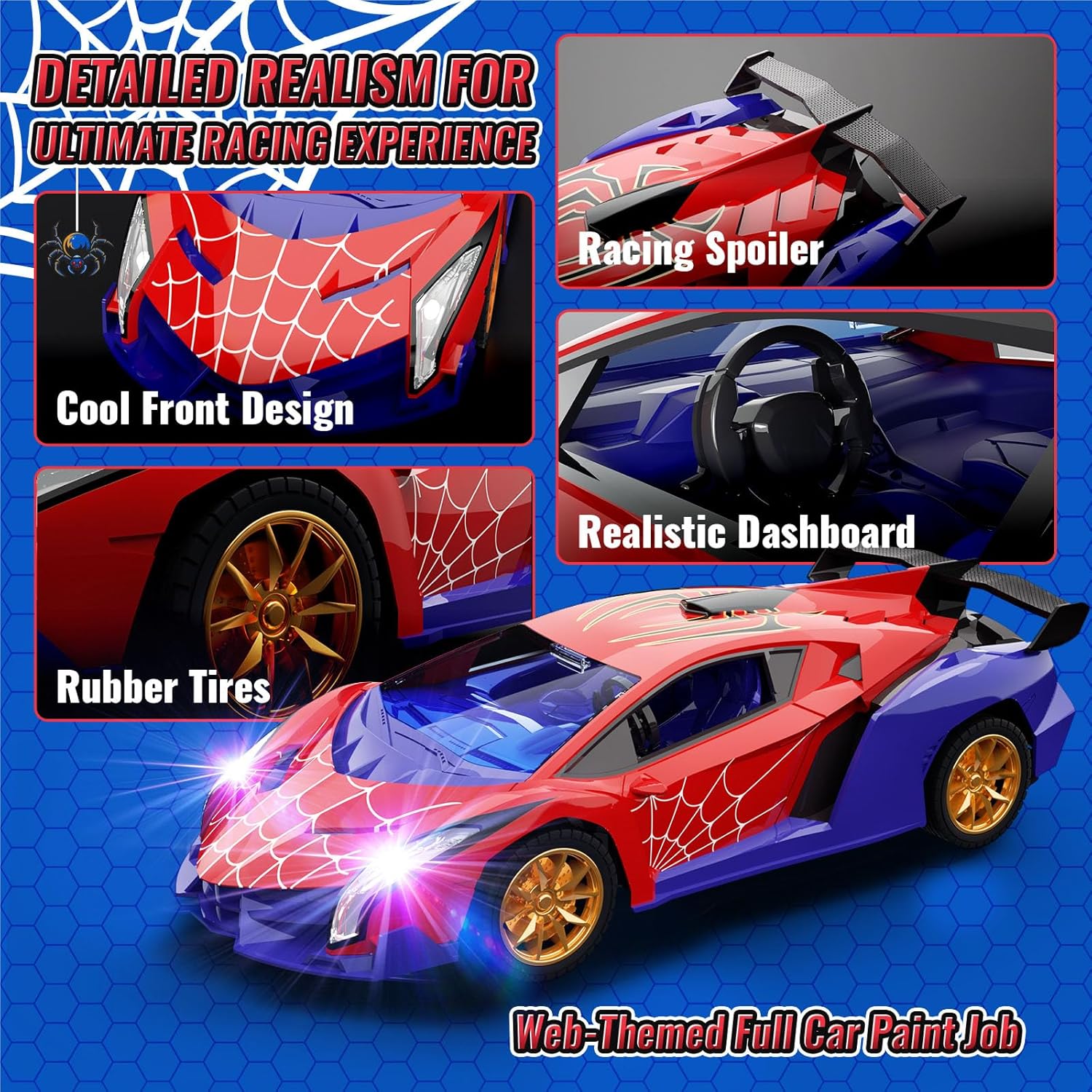 Thumbnail 5 de Mirthigig Remote Control Car 1:18 with Lights