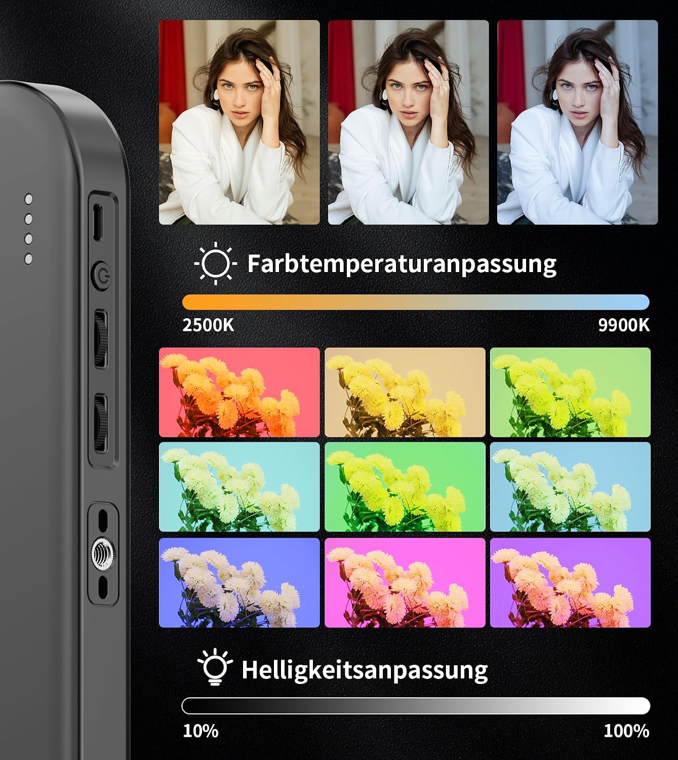 Detalle 2 de Magnetisches Ringlicht 6000 mAh RGB für iPhone