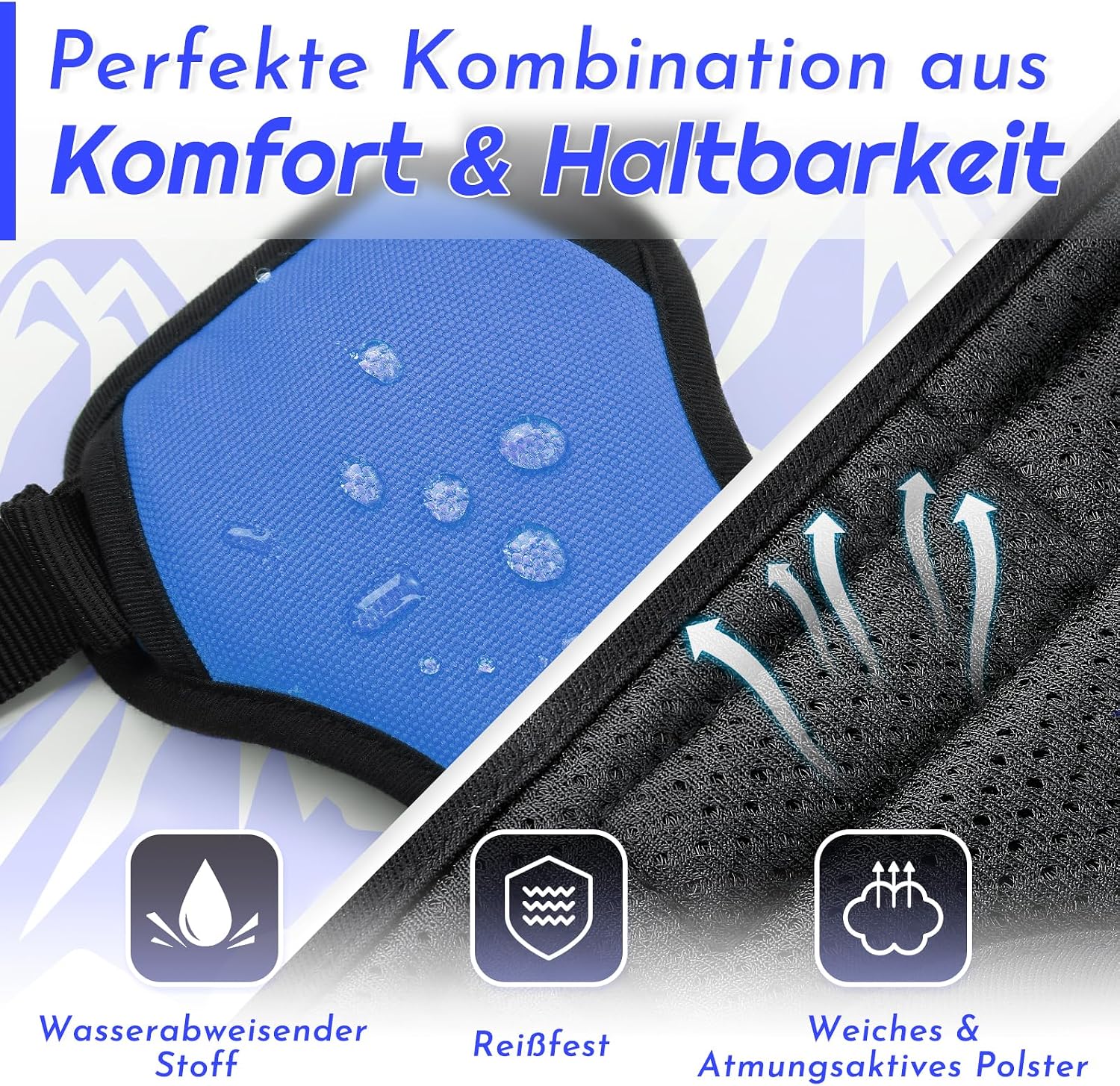 Thumbnail 6 de Eagloo Hundegeschirr Größe M – Anti-Zug Brustgeschirr, verstellbar, reflektierend, blau