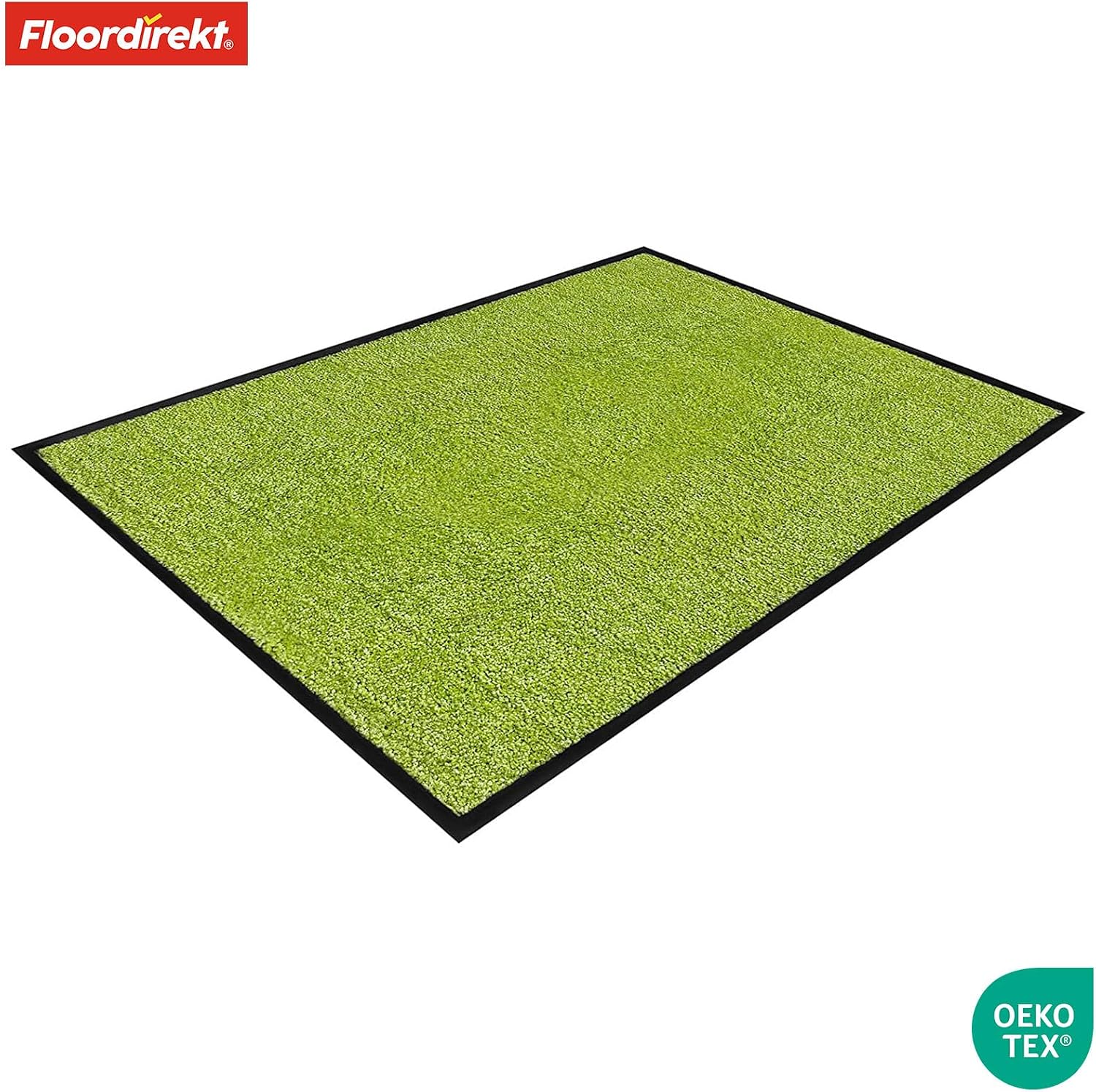 Detalle de Floordirekt Schmutzfangmatte Rhine – waschbar, grün, 60 × 90 cm