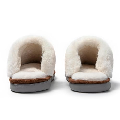 Thumbnail 6 de JOMIX X005, chaussons mule femme fourrés, marron foncé, 40 EU