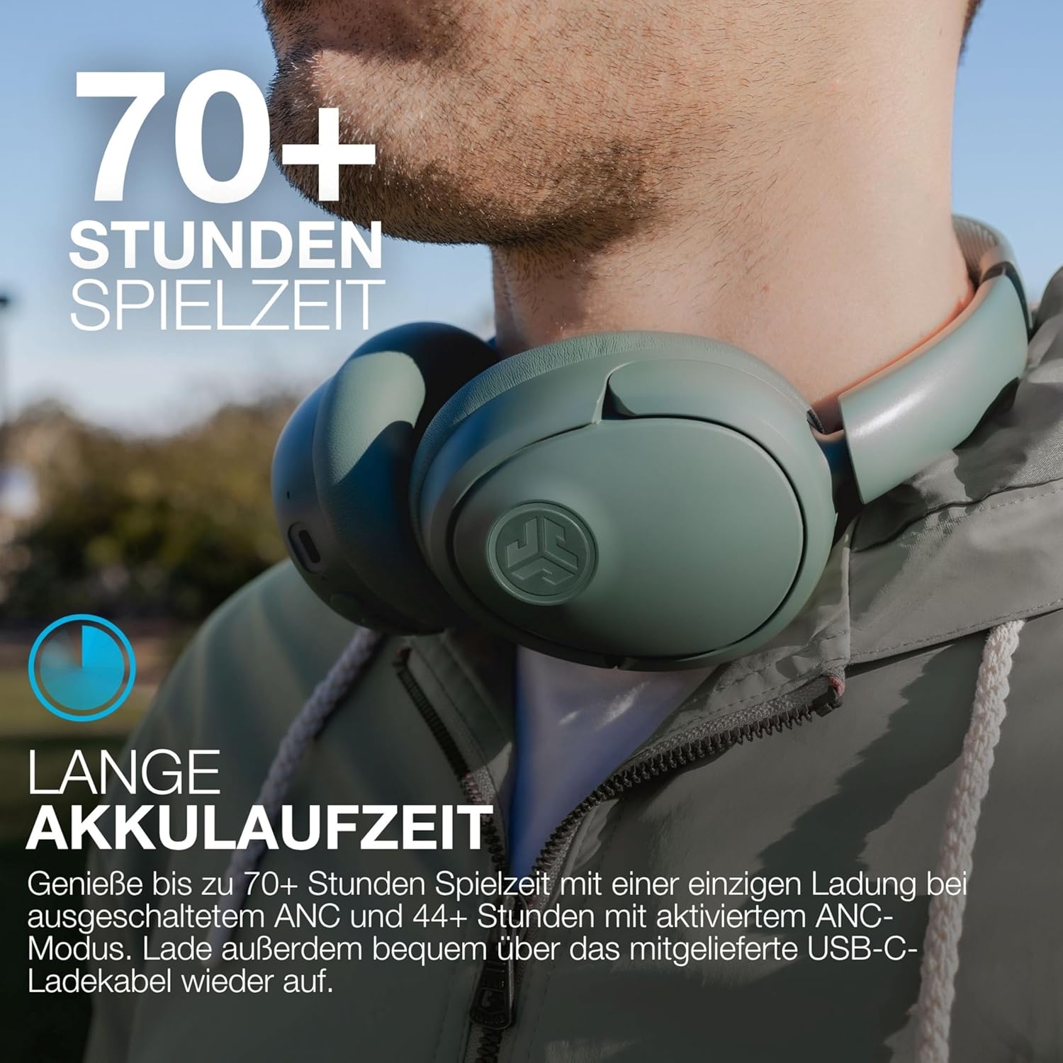 Thumbnail 2 de JLab JBuds LUX ANC Kopfhörer 70+ Std
