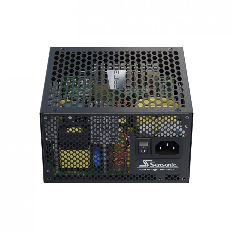 Detalle de Seasonic PRIME Fanless PX-500 450W 80 Plus Platinum Modular — fuente de alimentación silenciosa y fiable