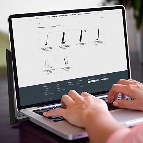 Detalle de TP-Link Archer T3U Plus: Adaptador WiFi USB AC1300 para PC con doble banda y antena de alta ganancia
