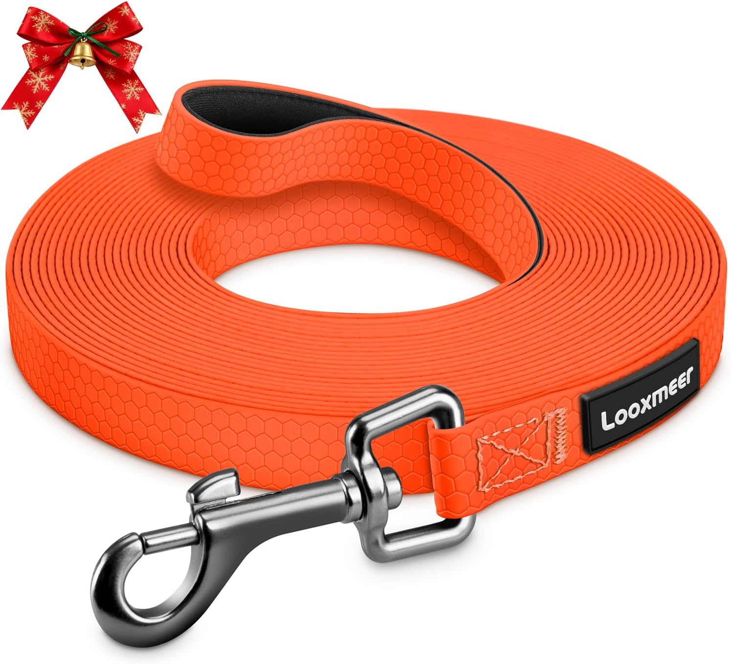 Detalle de Wasserdicht Schleppleine für Hunde (3 bis 30 m) mit drehbarem Karabiner – Polyester mit PVC-Beschichtung