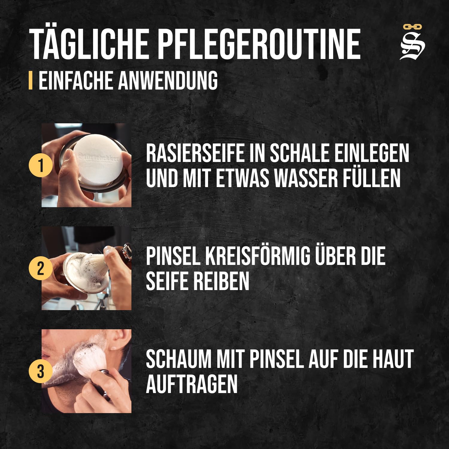 Detalle 2 de Störtebekker Premium Rasierseife Sandelholz 70 g – Handgefertigte, vegane Rasierseife für kräftigen, sanften Rasierschaum