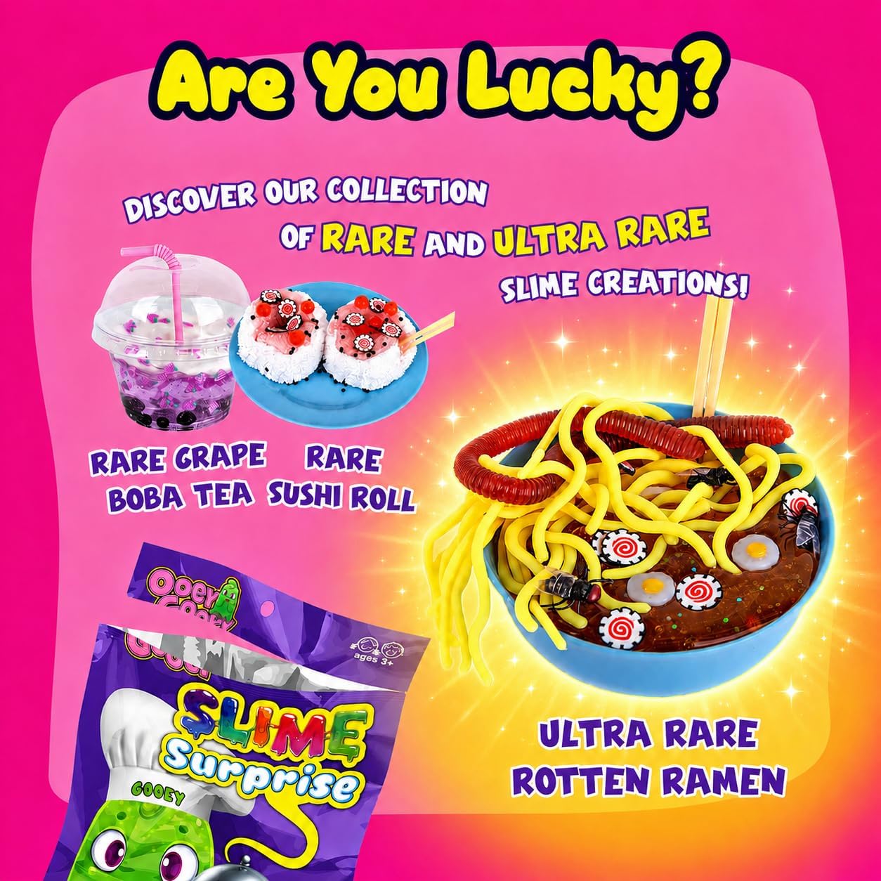 Thumbnail 5 de Ooey Gooey Slime Surprise Mystery Food Slime Kit, Scented and Stretchy