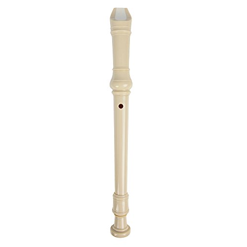 Detalle de A-Star Soprano/Descant School Recorder Instrumento, digitación inglesa/barroca - C con tabla de aprendizaje, bolsa y accesorio