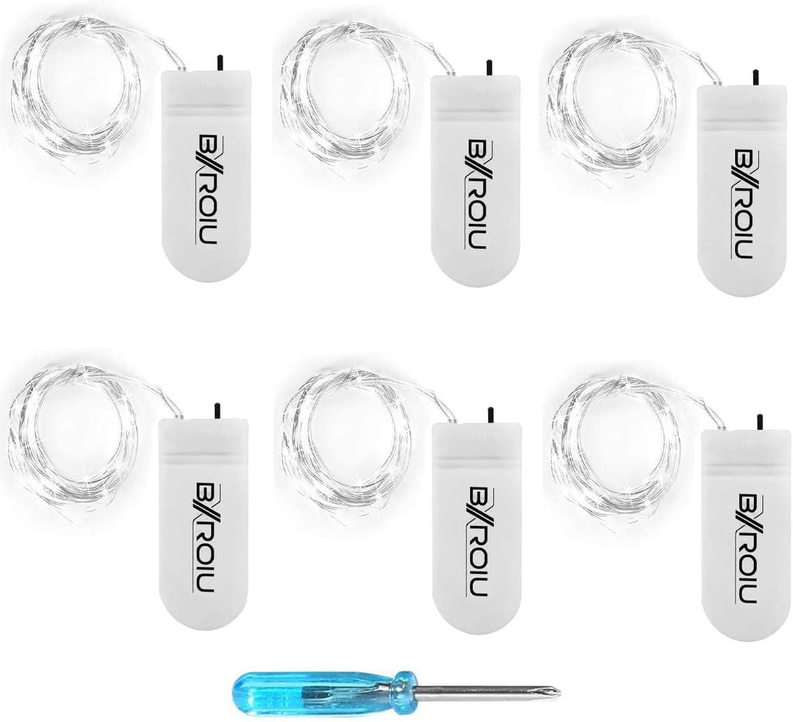 Thumbnail 5 de BXROIU Fairy Lights 2m 20 LEDs Battery Operated – 6 Pack