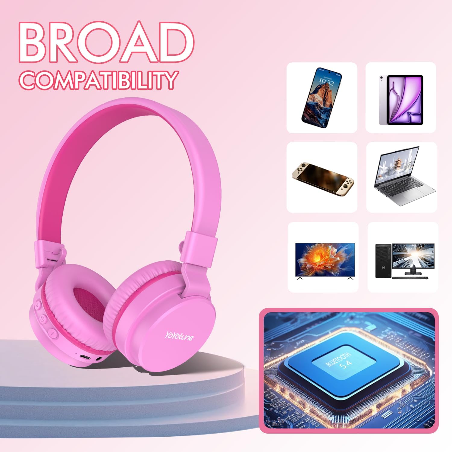 Thumbnail 3 de Kids Bluetooth Headphones 40H playtime