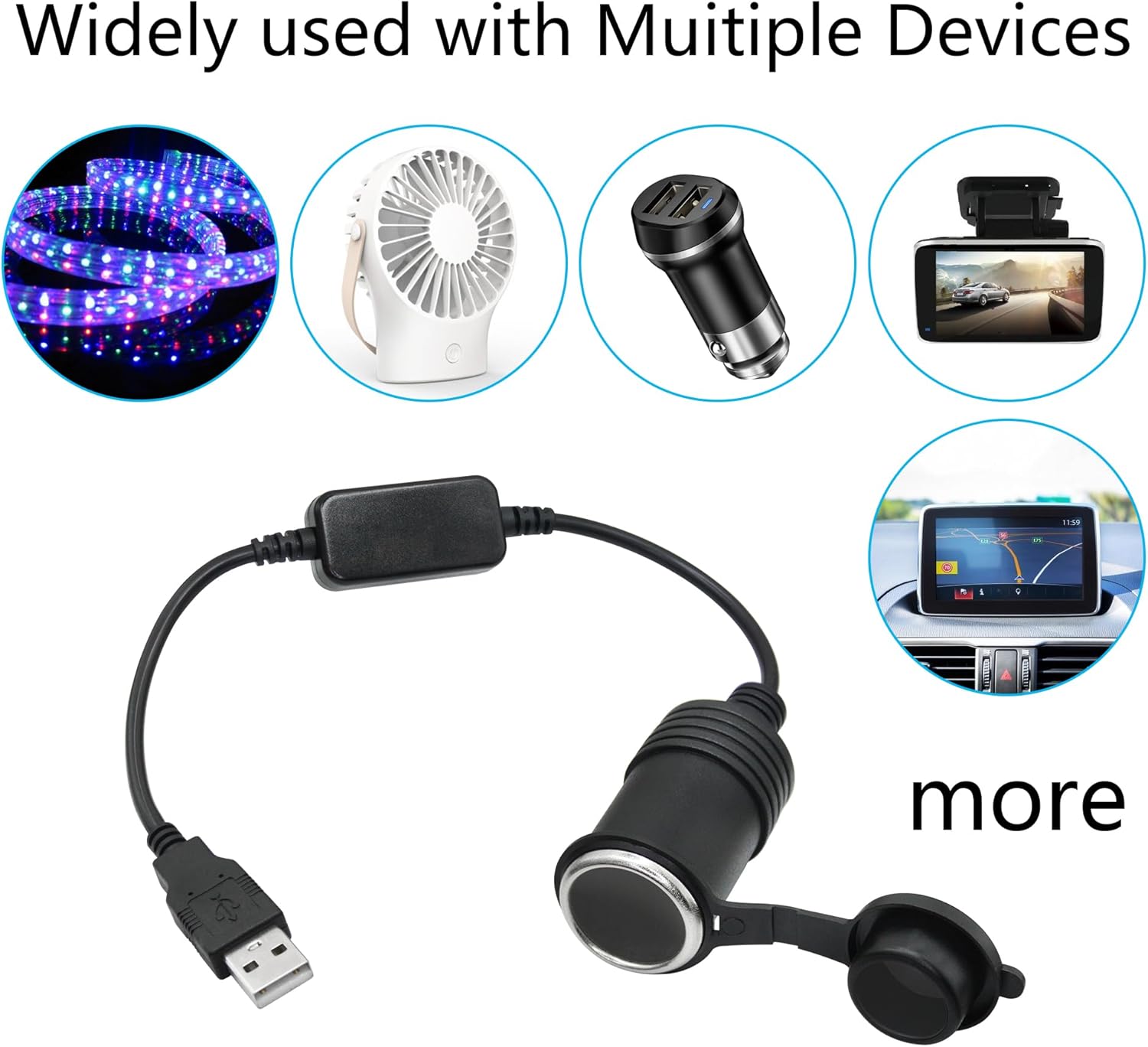 Thumbnail 4 de USB to 12V Car Socket Adapter 10W