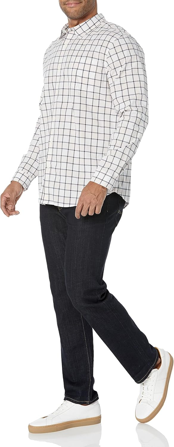 Thumbnail 3 de Amazon Essentials Herren Langärmliges Hemd aus Stretch-Popeline – Schlanke Passform
