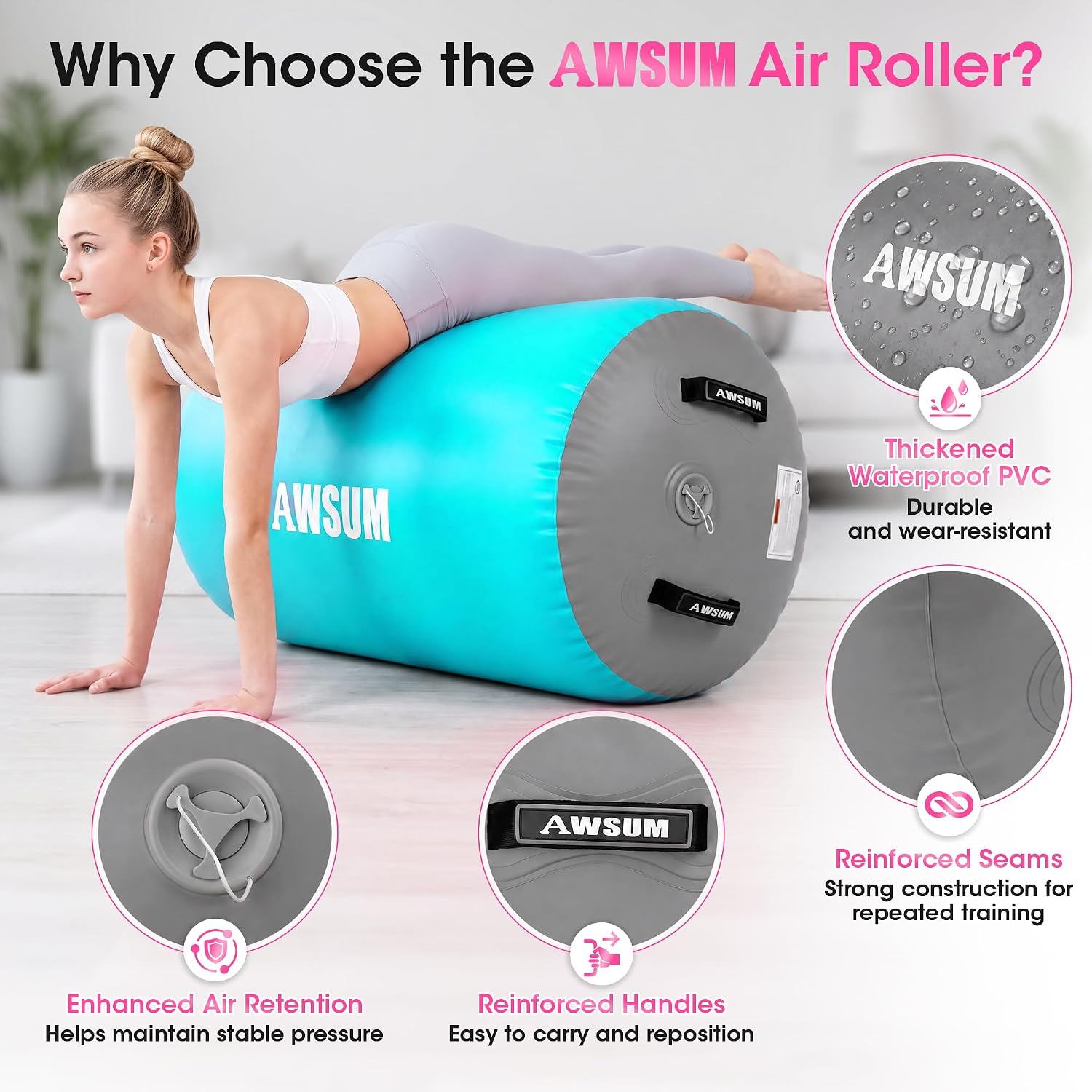 Detalle de AWSUM Gymnastics Barrel, PVC