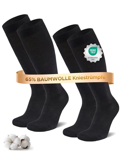 Detalle de Niofind Chaussettes de Compression Homme & Femme – 2 Paires, 65% Coton