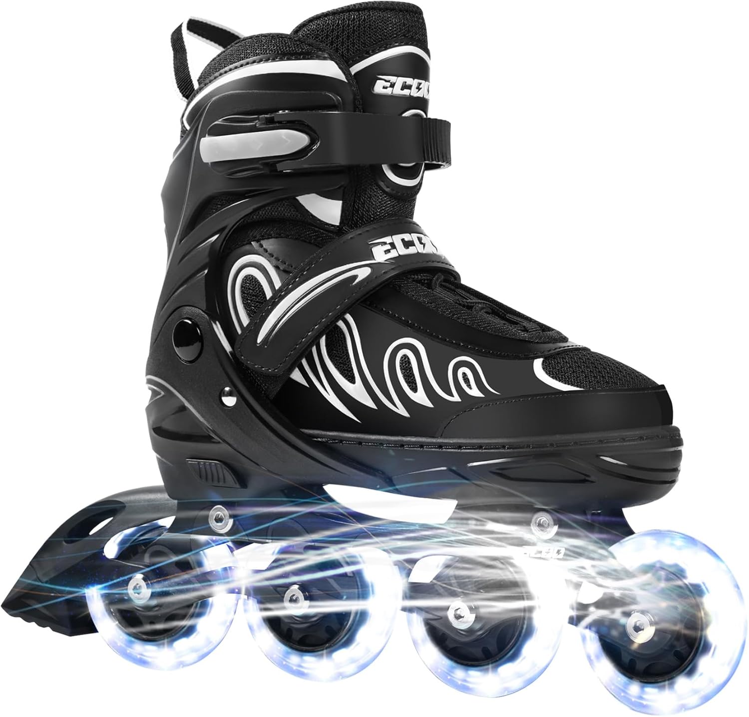 Thumbnail 6 de ECOO Inline Skates for Kids: Adjustable 4-Size Fit with Light-Up Wheels