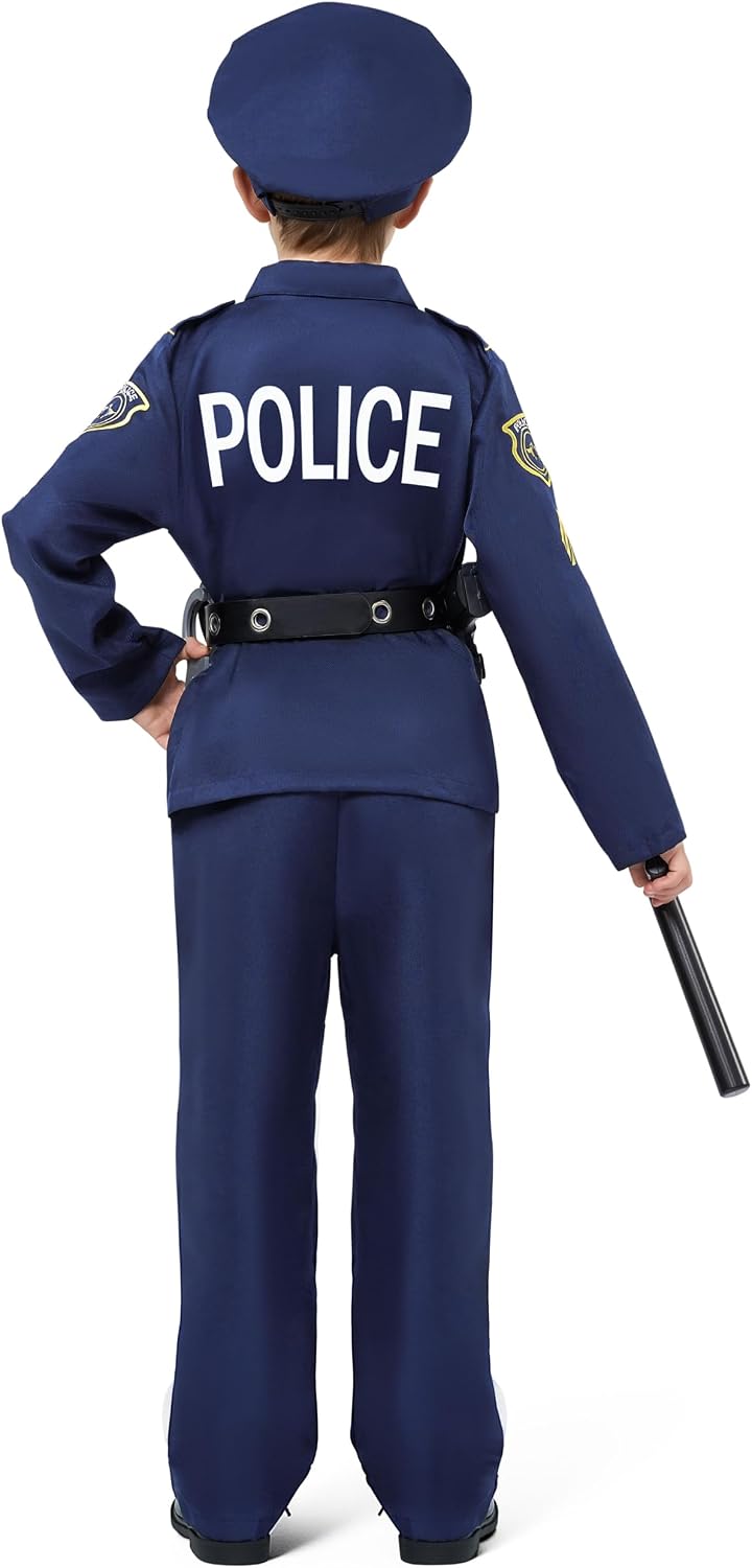 Detalle de Spooktacular Creations 14PCS Kids’ Police Costume, 100% Polyester