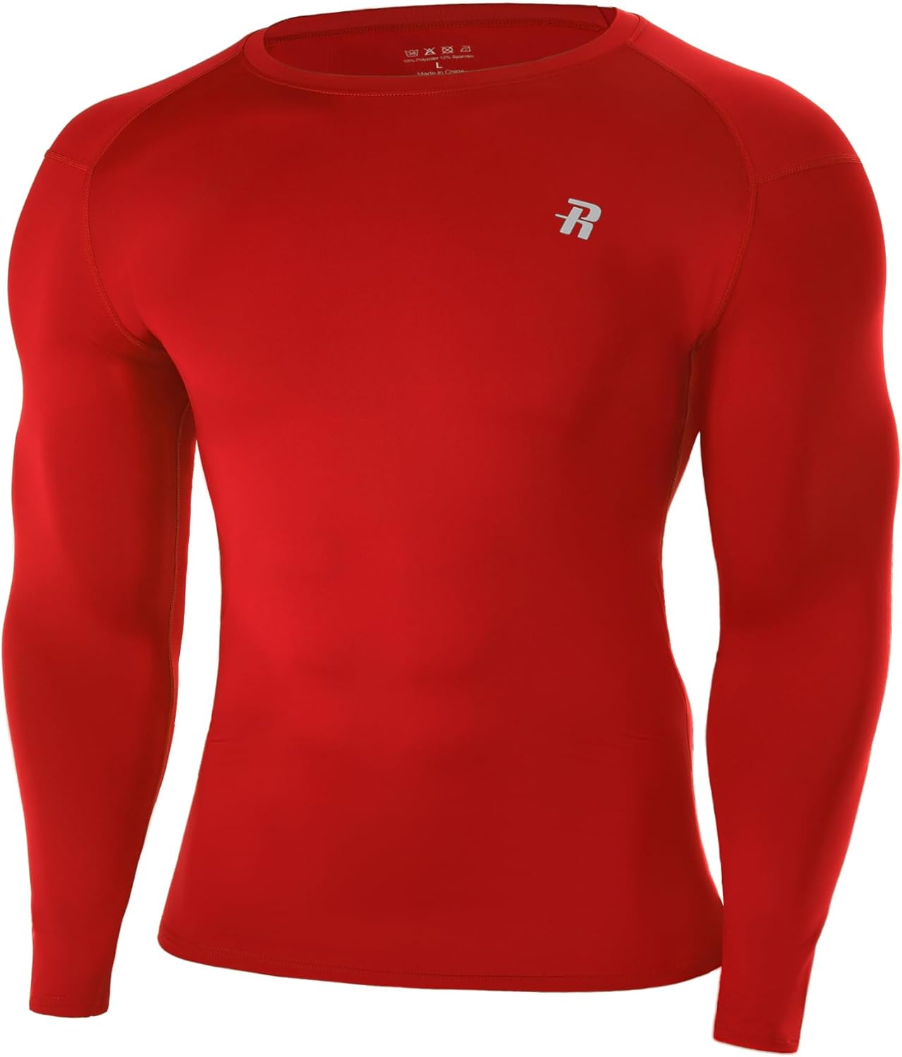 Detalle de Runhit Kompressionsshirt Herren Langarm – UPF50+ und 4‑Wege‑Stretch