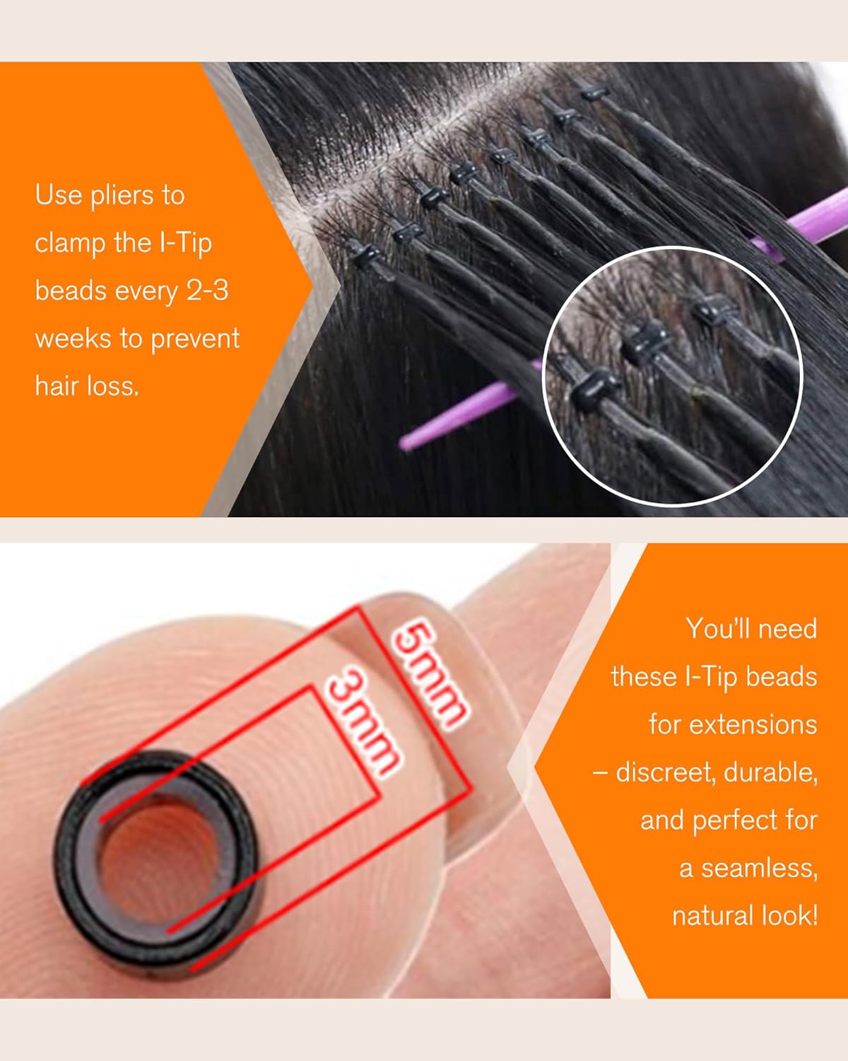 Thumbnail 5 de Sunny Hair 24 Inch I-Tip Pre-Bonded Human Hair Extensions (Cold Fusion), Brown Highlight/Blonde, 50g