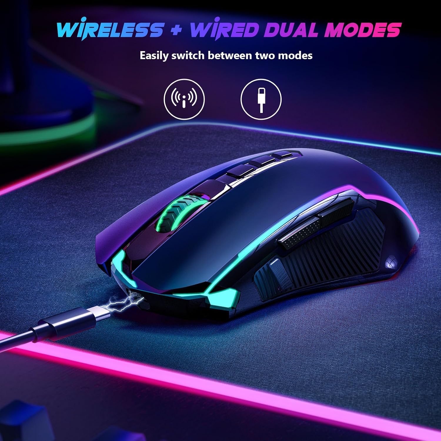 Thumbnail 4 de Redragon Wireless Gaming Mouse 8000 DPI