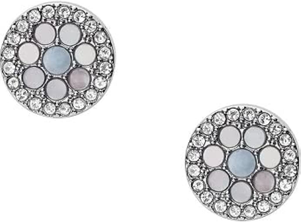 Thumbnail 5 de Fossil Boucles d’oreilles mosaïque en acier inoxydable pour femmes, finition poli-brillant