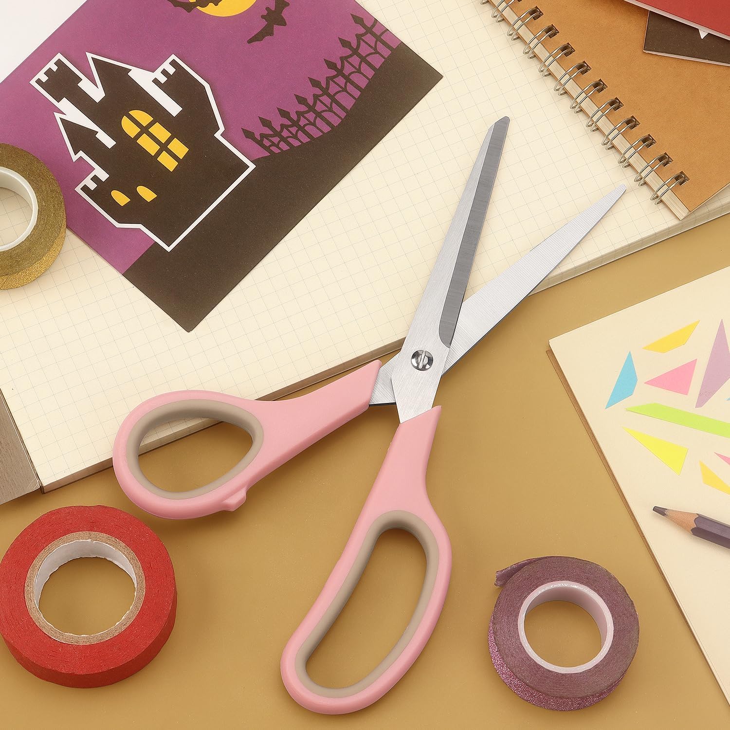 Thumbnail 5 de LONGKEY LY-202411082 8.5" Scissors, 3-Pack Stainless Steel Pastel Set