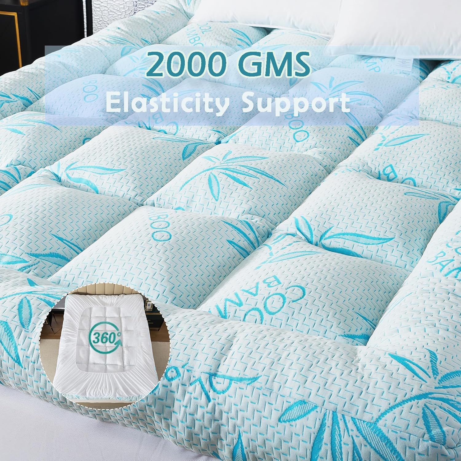 Detalle 2 de WhatsBedding Mattress Topper 5-Inch