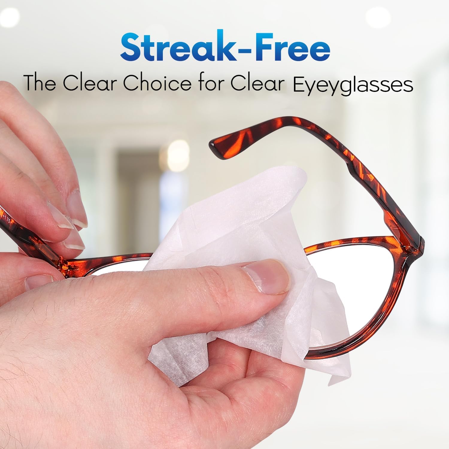 Detalle de OPTEEL Screen Cleaner Wipes – Quick Dry, Streak-Free 300ct, Pre-Moistened & Individually Wrapped