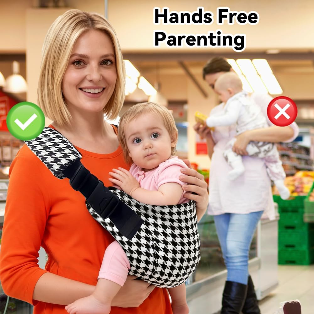 Detalle de Baby Sling Carrier: Adjustable Front & Back Toddler Carrier (6 months to 3 years)