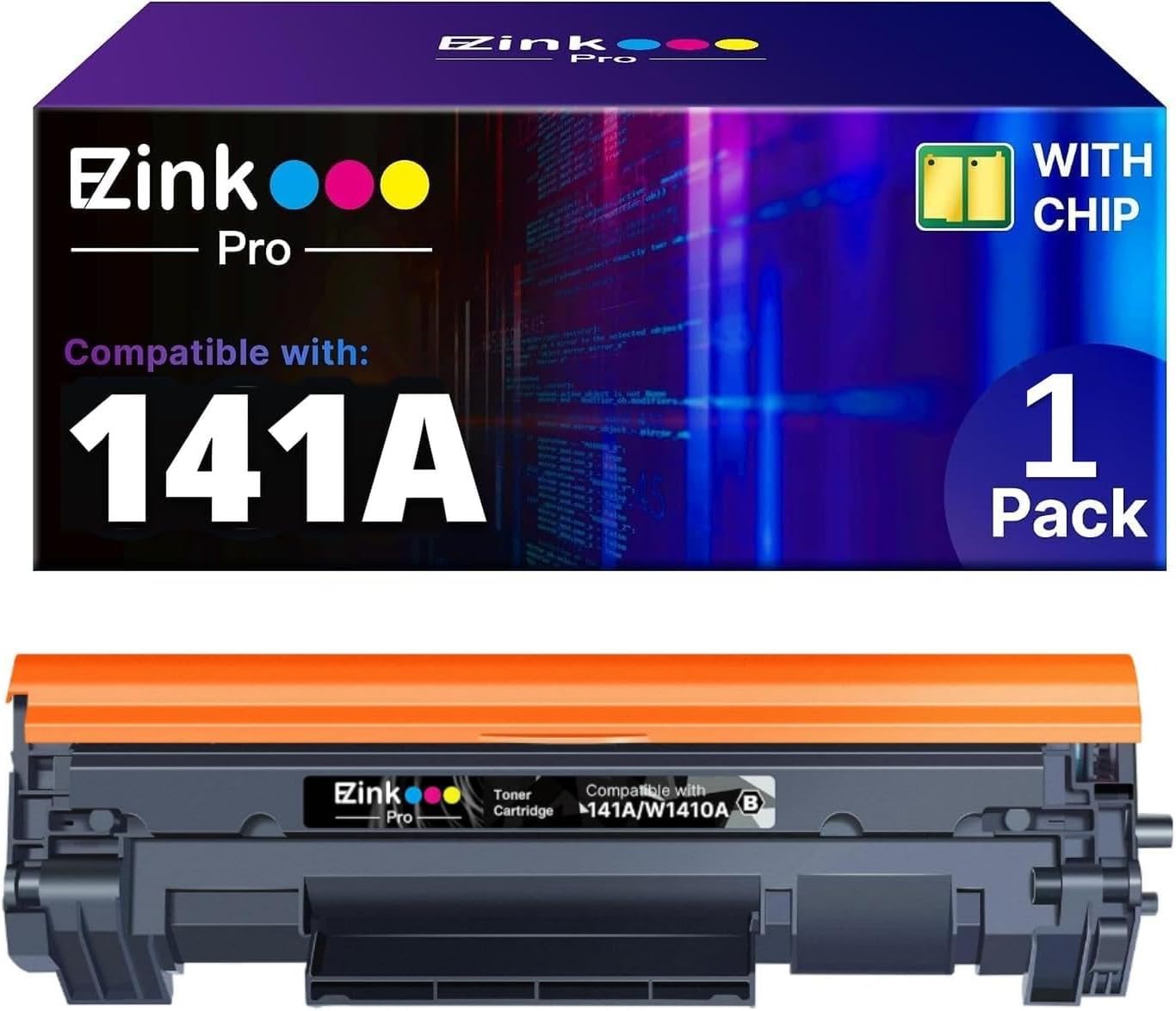 Detalle de E-Z Ink Pro Black Toner Cartridge W1410A