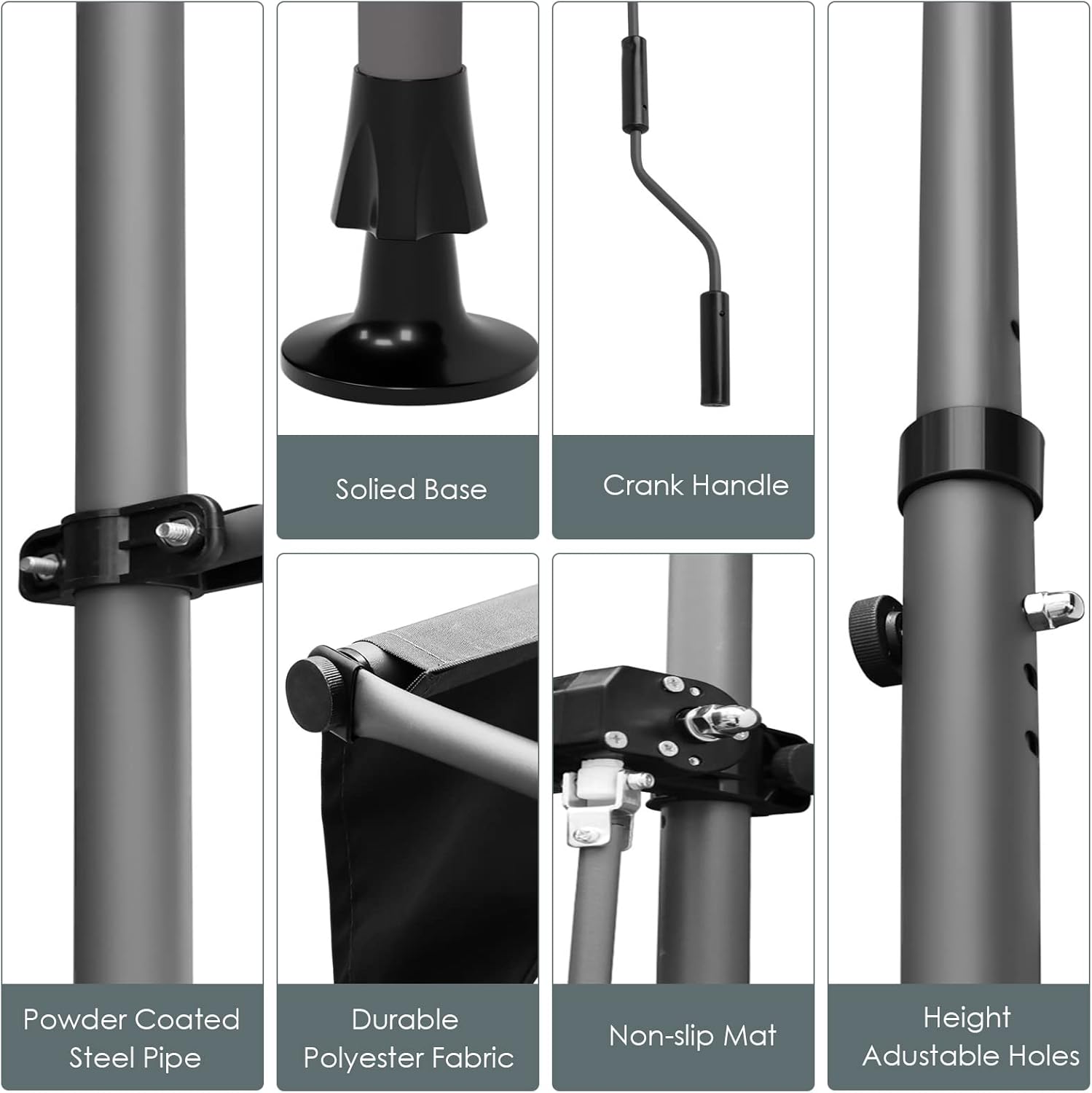 Thumbnail 2 de Toldo Retráctil de Balcón Gris 🌞 - Protección UV y Agua