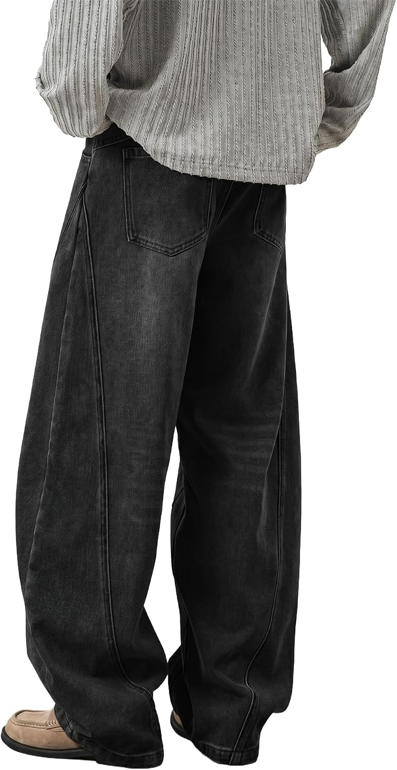 Thumbnail 4 de Icymay Mens Baggy Jeans – Wide-Leg Y2K Vintage Denim Pants