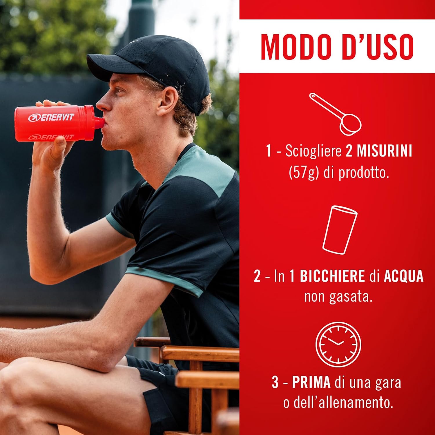 Thumbnail 2 de Enervit Carbo Flow 400g integratore energetico pre-gara