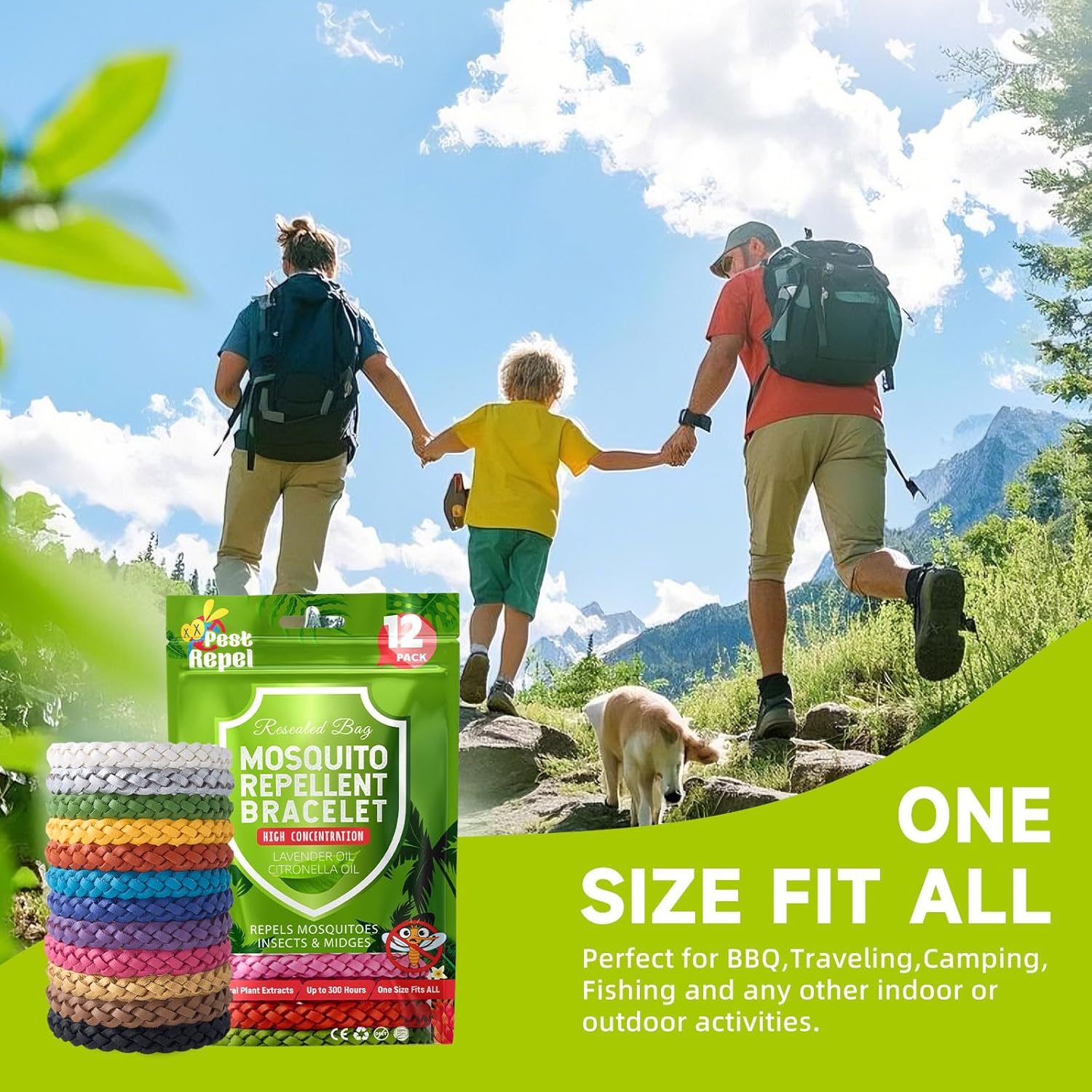 Thumbnail 5 de PestRepel Mosquito Repellent Bracelet 12 Pack