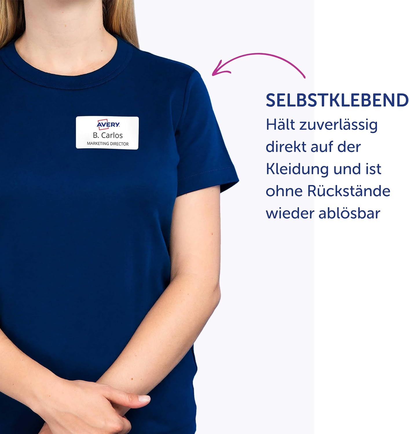 Thumbnail 3 de AVERY Zweckform L4785-20 Namensetiketten – 200 selbstklebende Textiletiketten, 80x50 mm, dauerhaft rückstandsfrei ablösbar