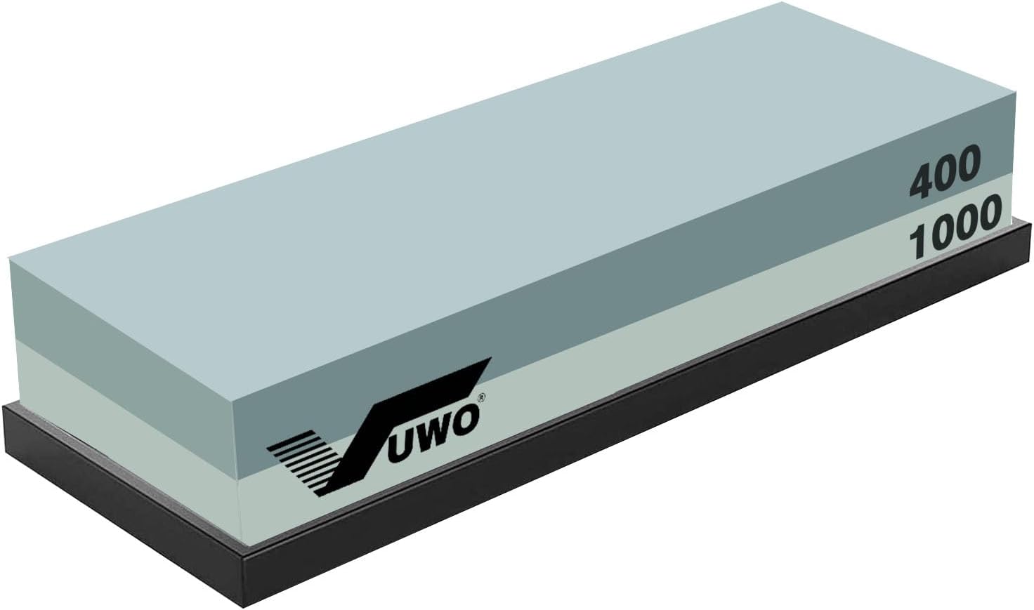Detalle de vuwo 001 400/1000 Grit Whetstone Knife Sharpener with Silicone Holder