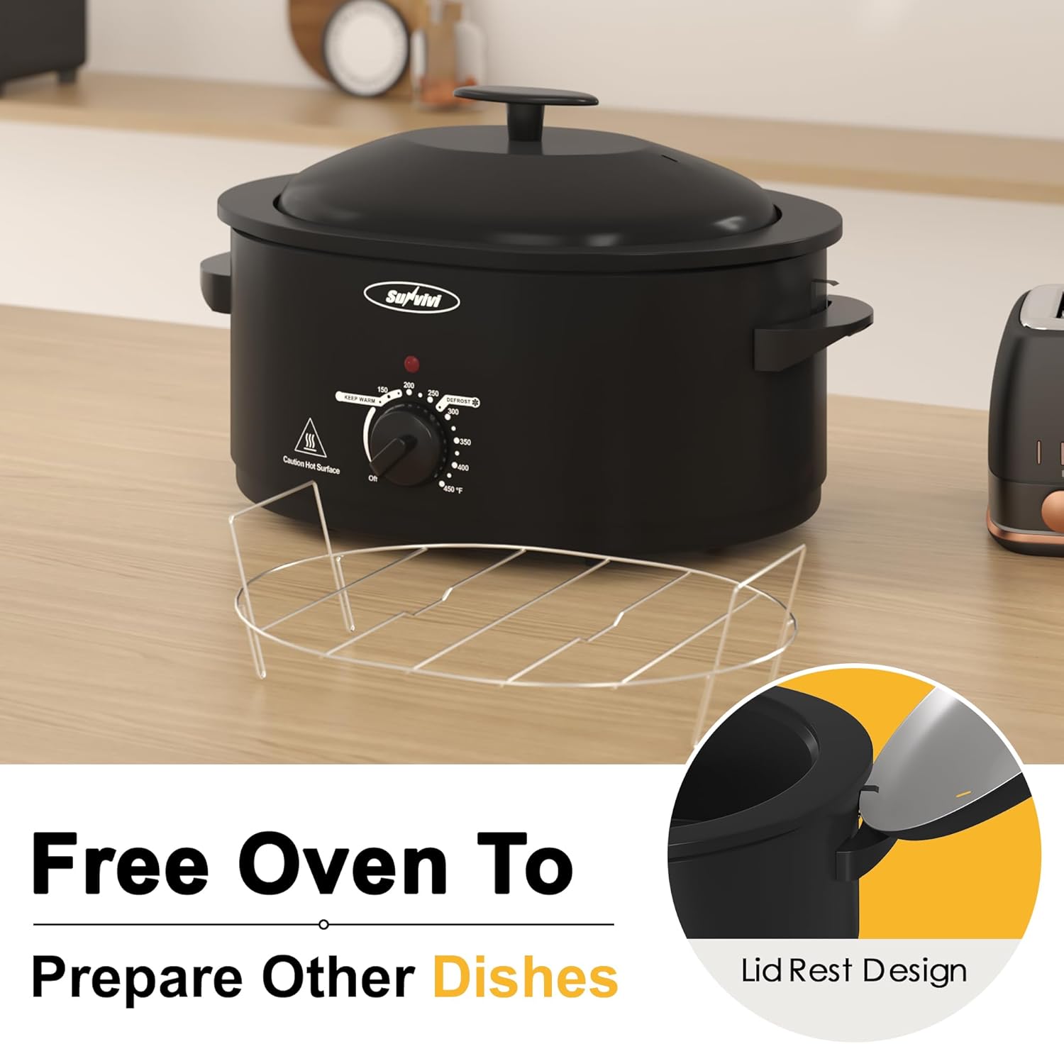 Thumbnail 3 de Sunvivi Roaster Oven 8-Quart 🍲