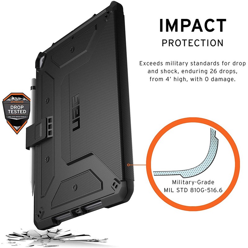 Detalle 2 de UAG Metropolis Funda Negra para iPad 10.2" 2019/2020